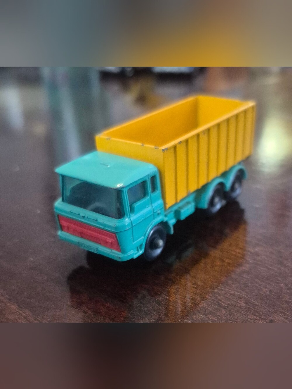 Vintage Matchbox Superfast No. 58 Faun Tipper Container Truck Lesney England
